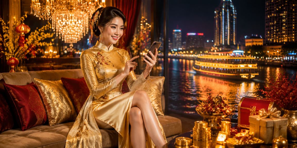 Người chơi cá cược thể thao trên điện thoại tại vùng sông Mekong